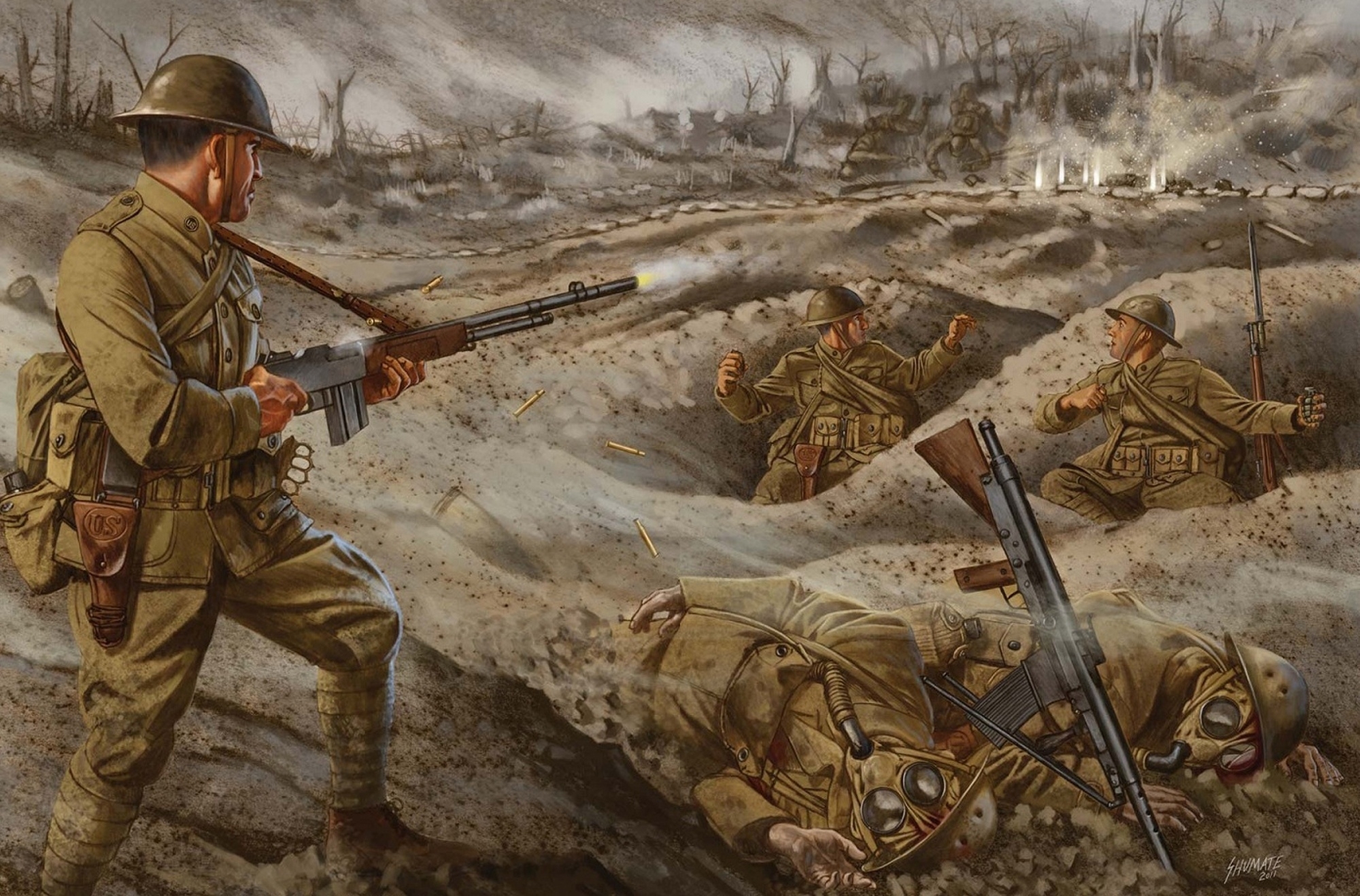 Вк про войну. Британские солдаты в окопах 1 мировой. Картины Johnny Shumate солдаты. Джонни шумейт военный художник.