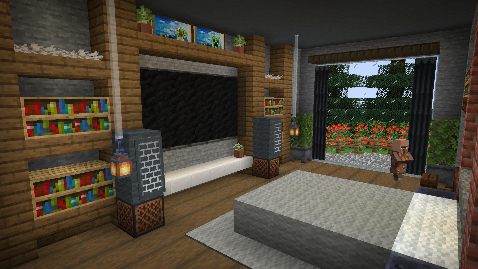 Minecraft room. Интерьер спальни в МАЙНКРАФТЕ. Красивая комната в МАЙНКРАФТЕ. Декор комнаты в Майне. Комната в Майне.