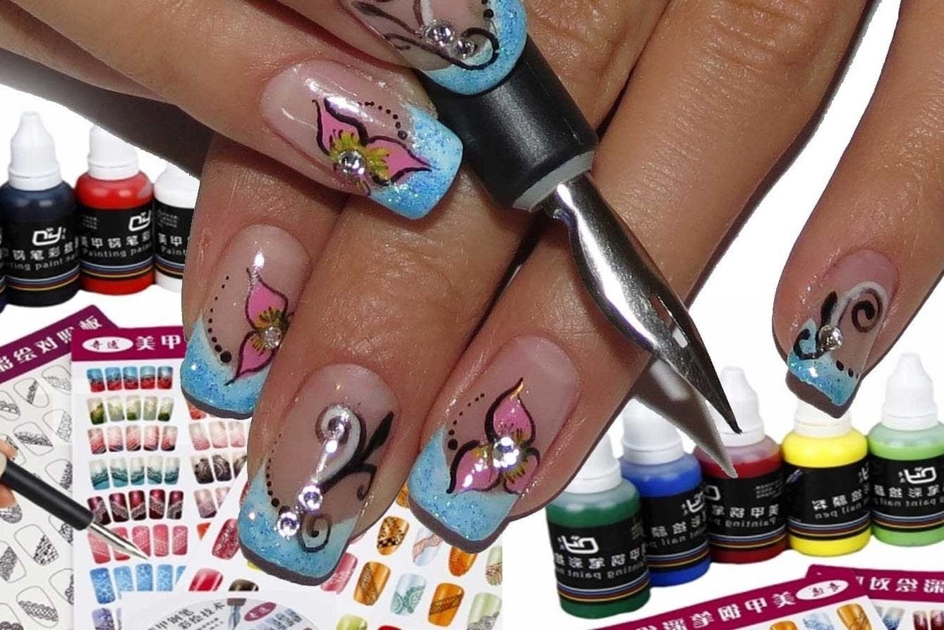 Nail painting. Рисунки на ногтях акриловыми красками. Рисование акрилом на ногтях. Рисунки на ногтях акриловыми красками для начинающих. Акриловые краски для рисования на ногтях.