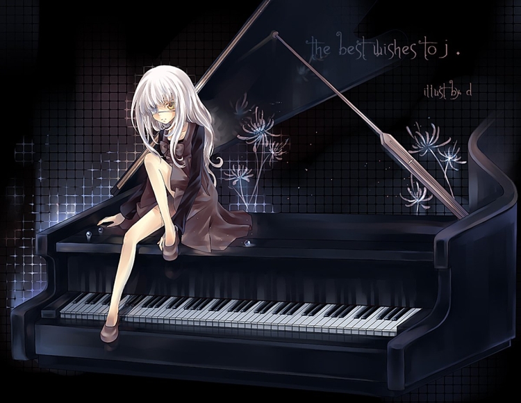 Играющий на пианино арт
