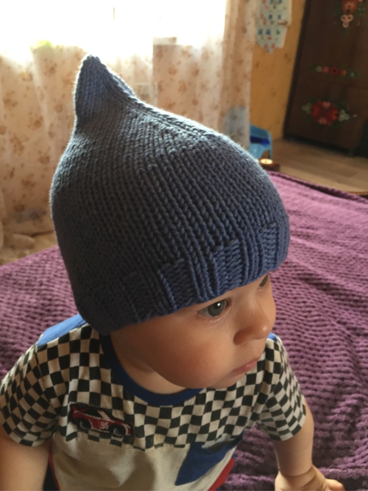 Связать чепчик гномик