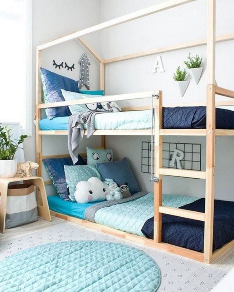 Дизайн двухъярусных кроватей в комнатах