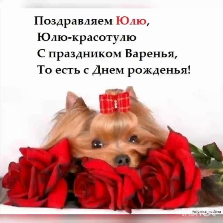 С днём рождения Юлия