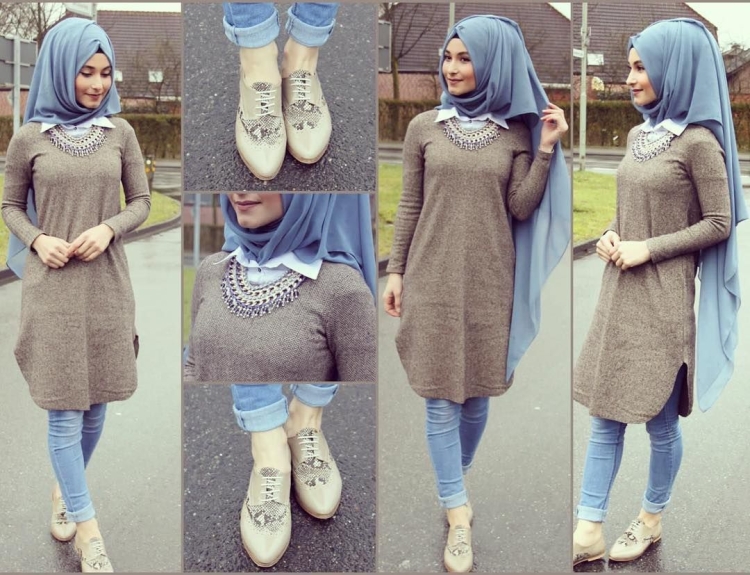 Мусульманские платья джинсовые