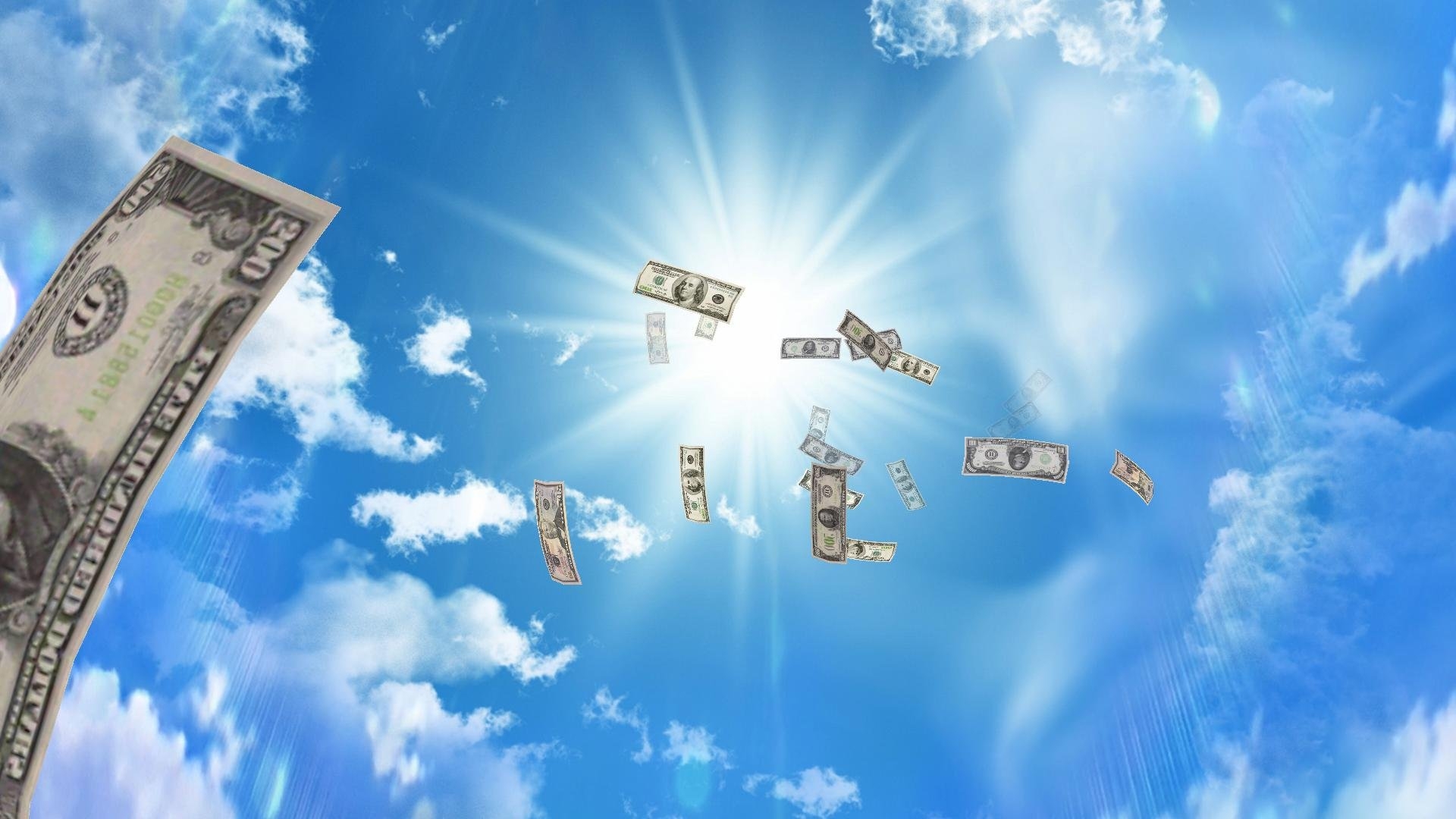 деньги с неба картинки
