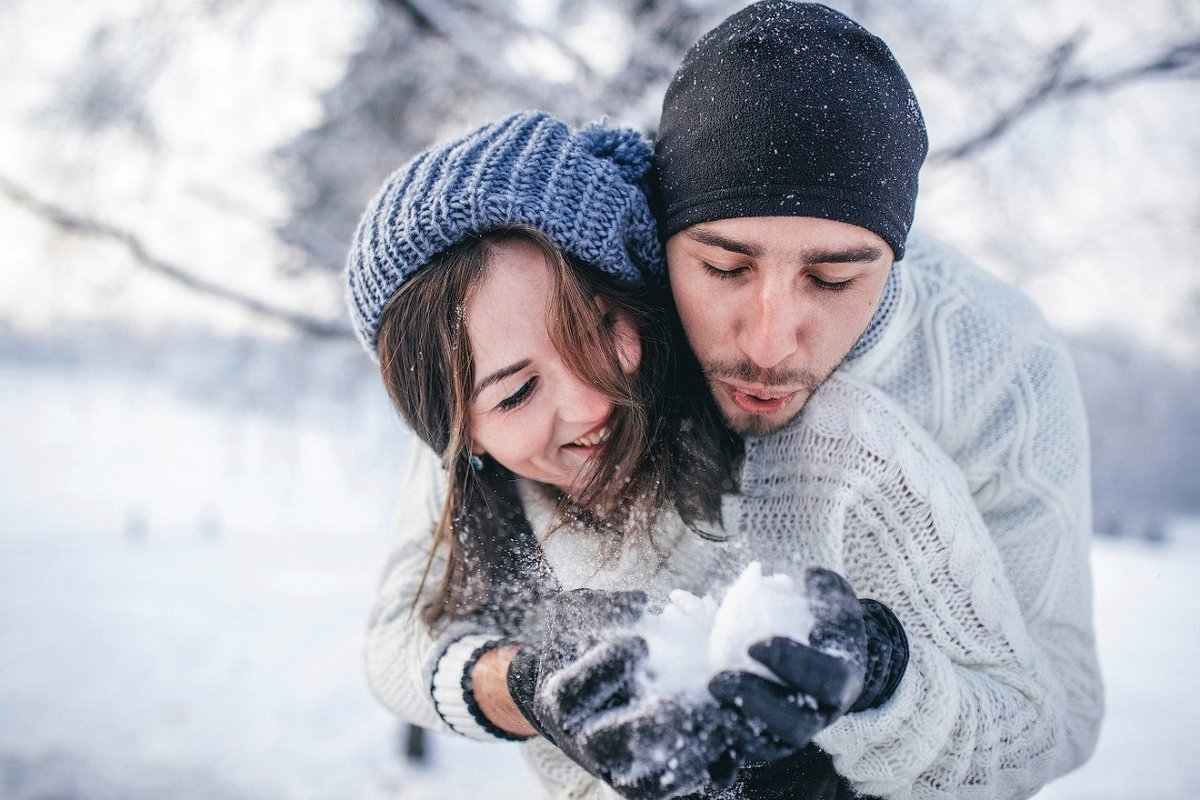 Фотосессия Love story зимой