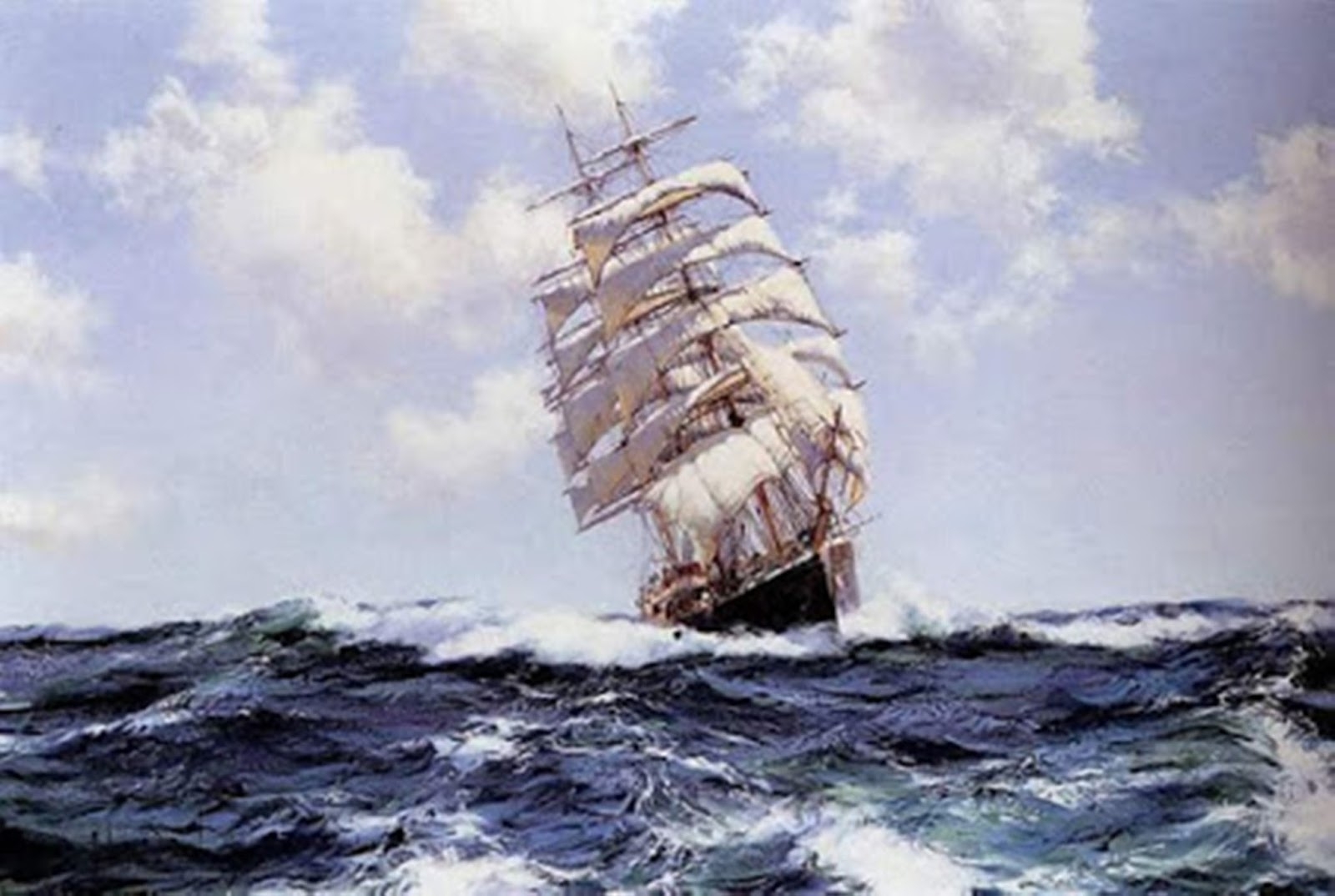 Корабль плывет или идет. Доусон Монтегю парусник. Художник-маринист Montague Dawson. Художник-маринист Montague Dawson (1895–1973) ". Маринист Dusan Kadlec.