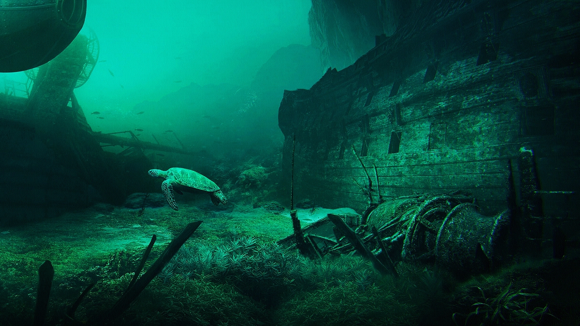 Донья кораблей. Карибское море затонувшие корабли. Корабль под водой. Дно океана. Затонувший пиратский корабль.