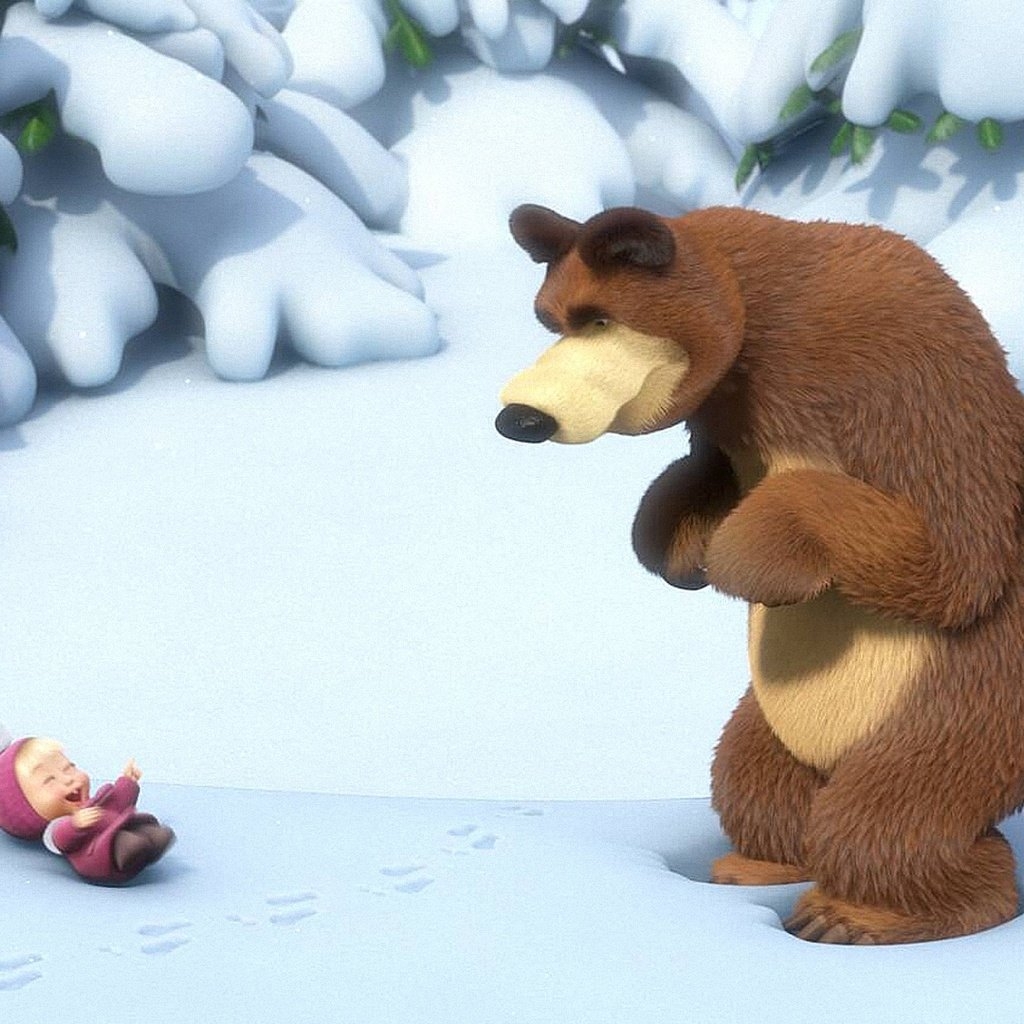 Маша и медведь белка. Маша и медведь зима. Медведь из Маши и медведя. Маша и медведь картинки из мультфильма.