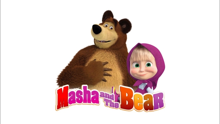 Рамка для текста Маша и медведь
