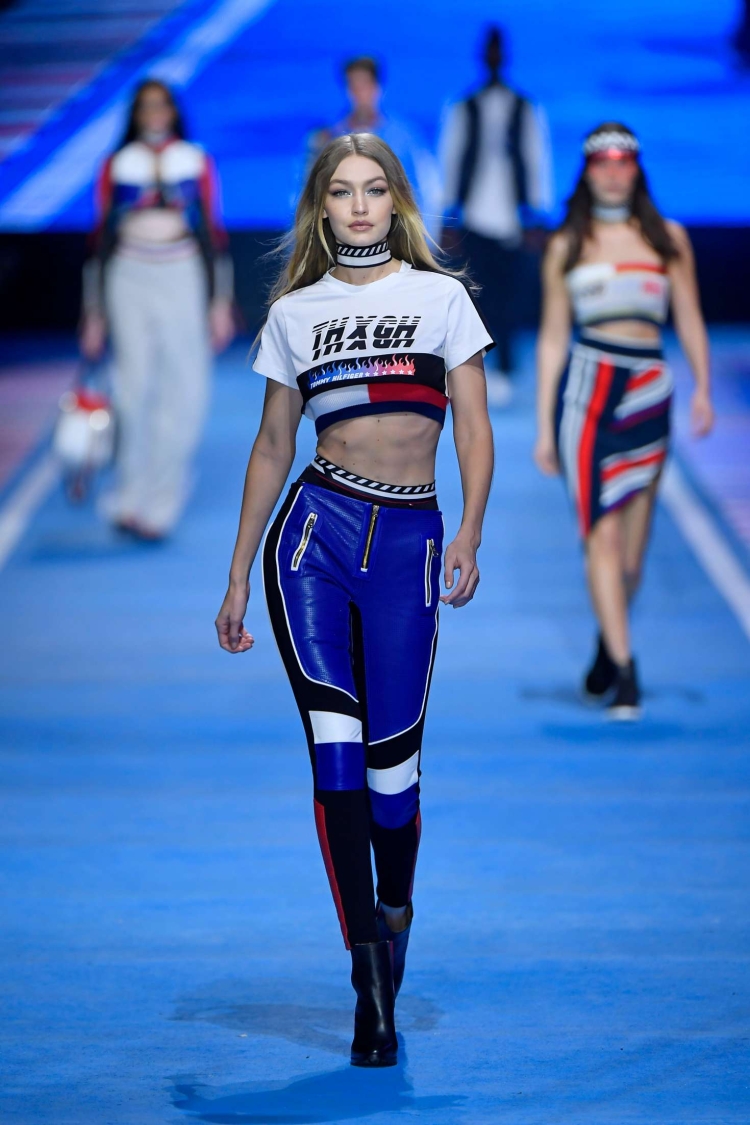 Gigi Hadid Tommy Hilfiger Runway