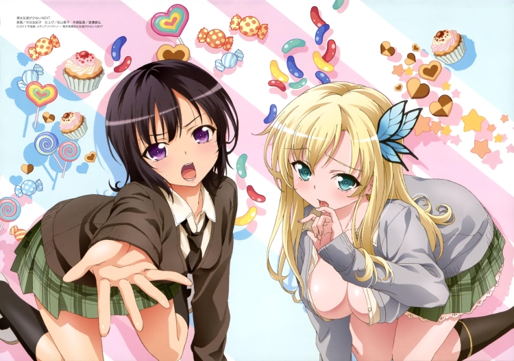 Аниме Boku WA Tomodachi ga Sukunai Юри