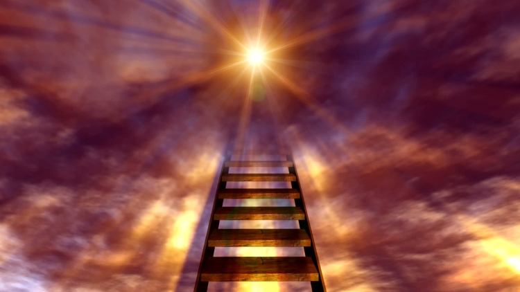 Фон лестница в небо
