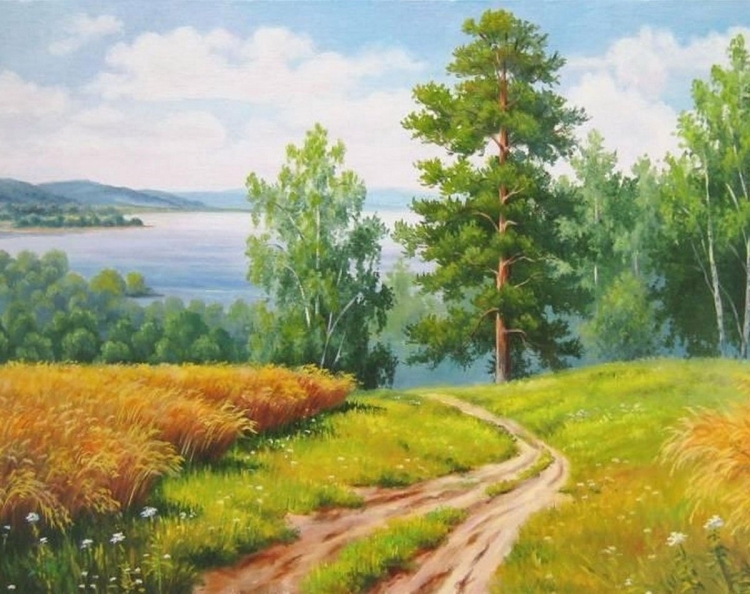 Пейзажи маслом на холсте