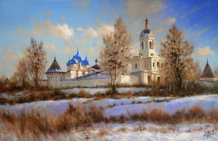 Три березы пейзаж