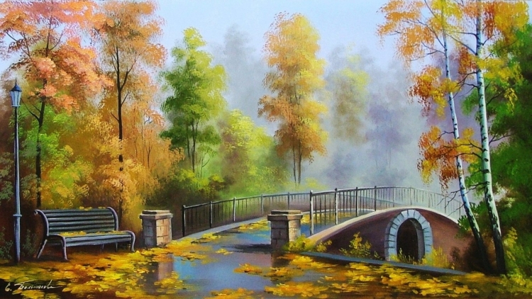 Арнеггер Алоис осенний лес