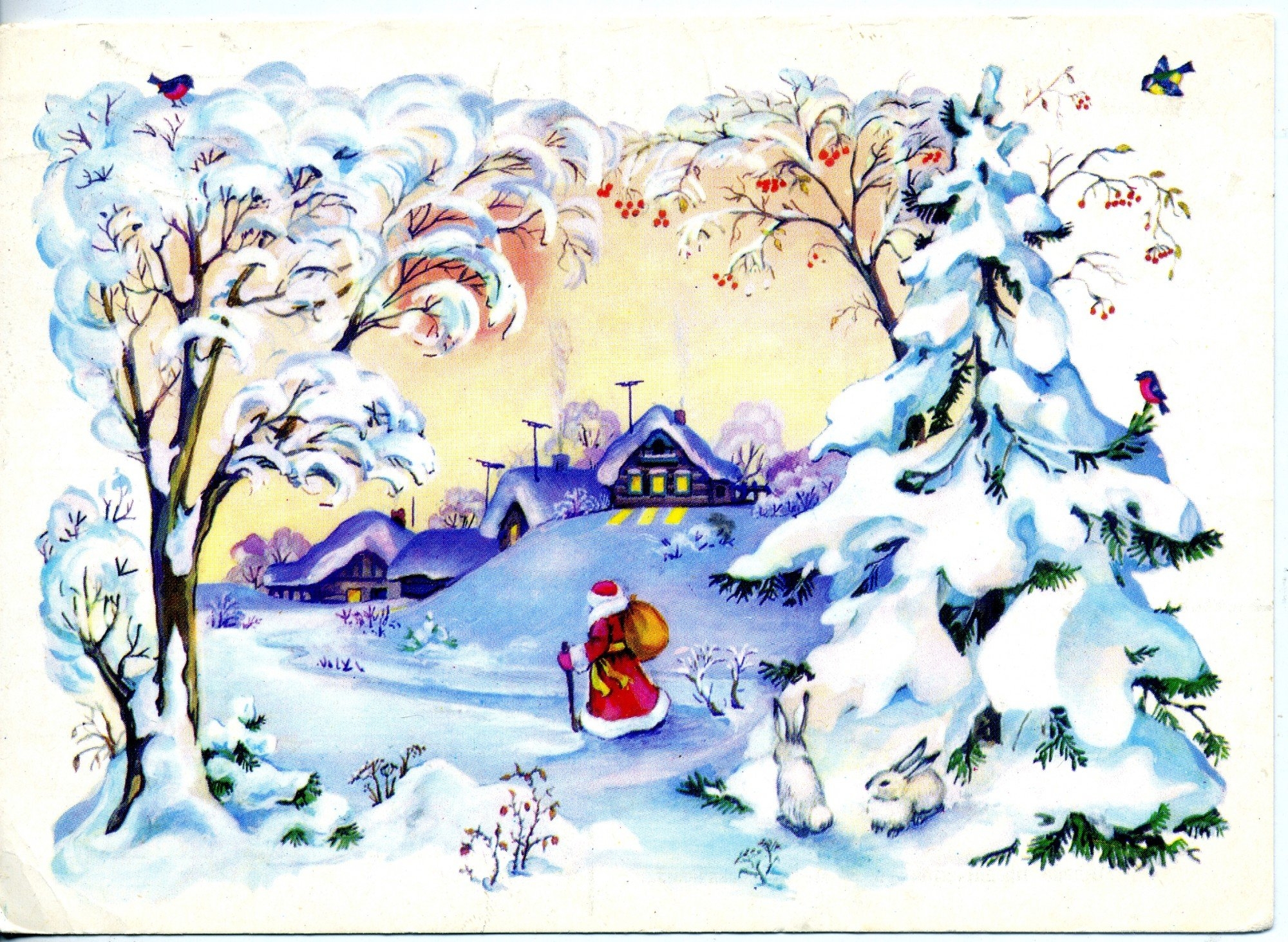 Зимняя открытка картинки. Зимние рисунки. Новогодний пейзаж. Новогодний пейзаж рисунки. Новогодние иллюстрации.