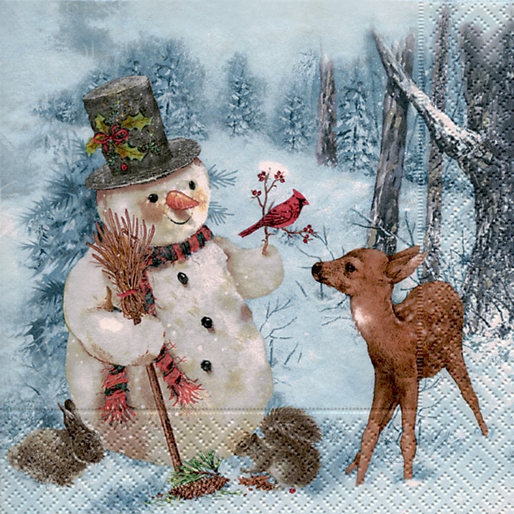 Зимние открытки с животными