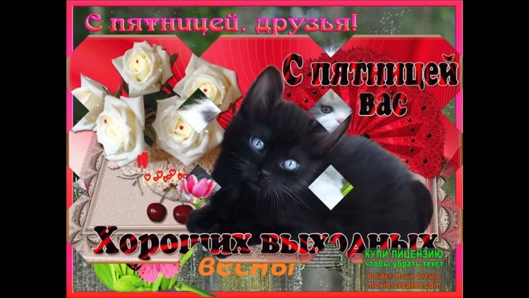 С пятницей хороших выходных