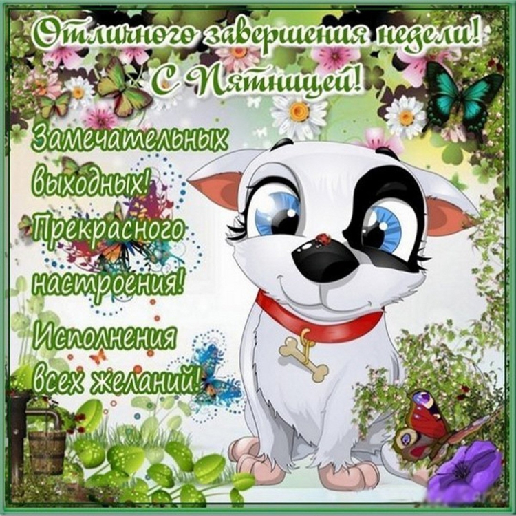 Поздравление с пятницей