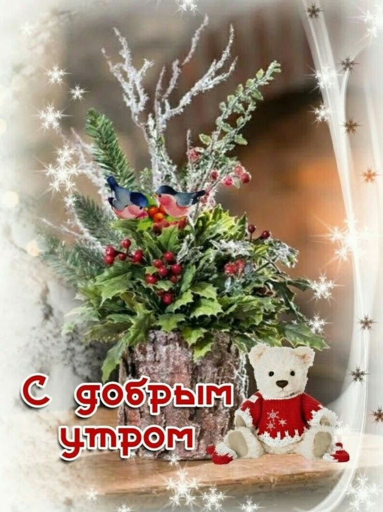 С добрым утром зимний букет