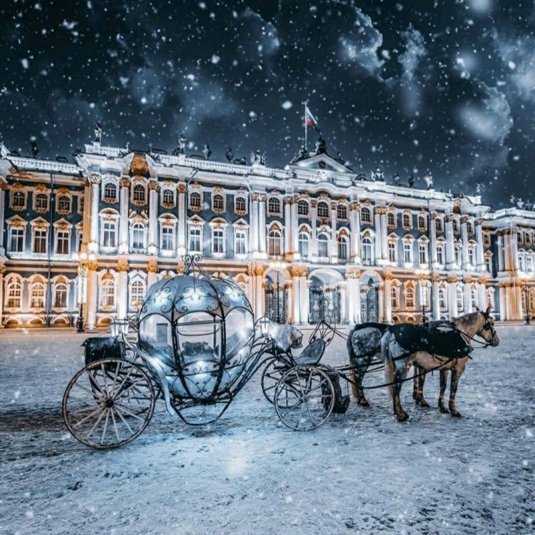 Петербург новый год открытка