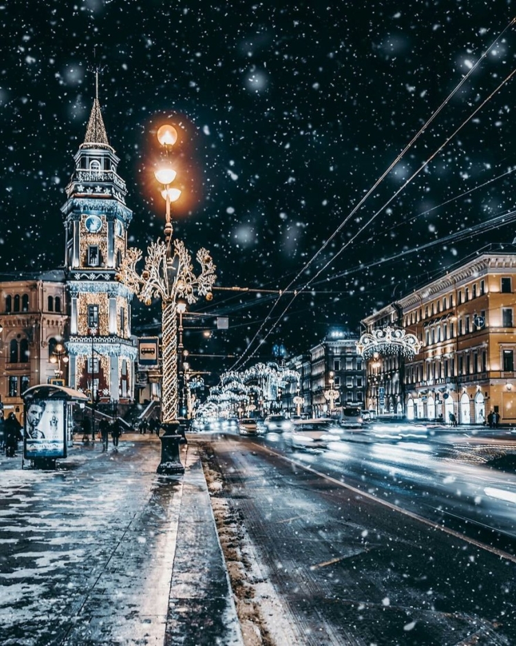 Новогодняя открытка Санкт-Петербург