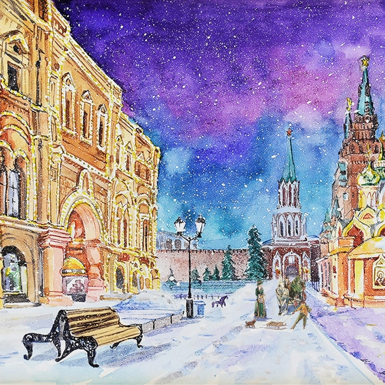 Новогодний Питер открытка
