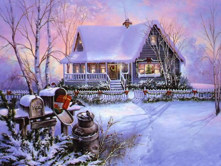 Картины художника Terry Redlin Рождество