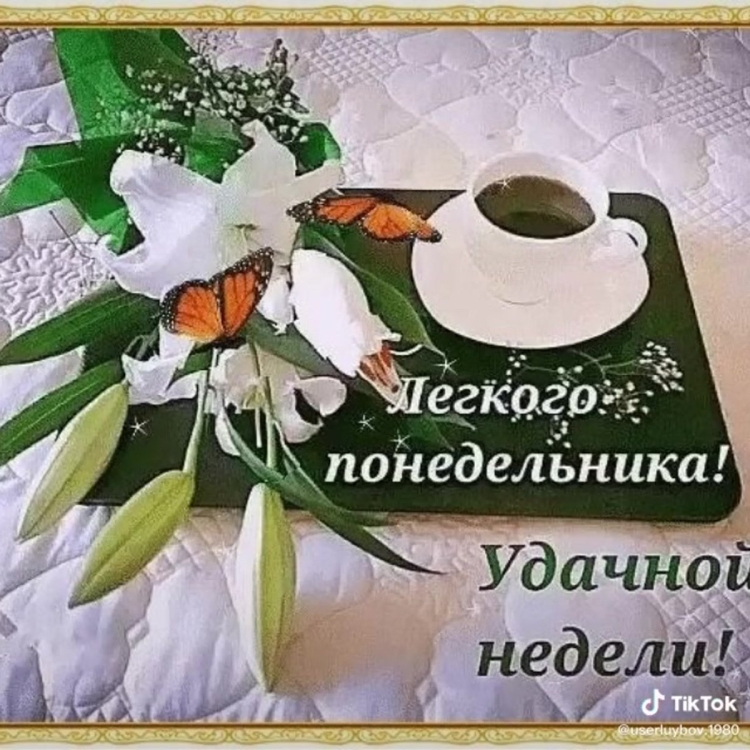Хорошего понедельника и отличного настроения