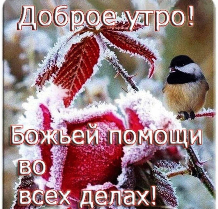 Доброе утро зима православные