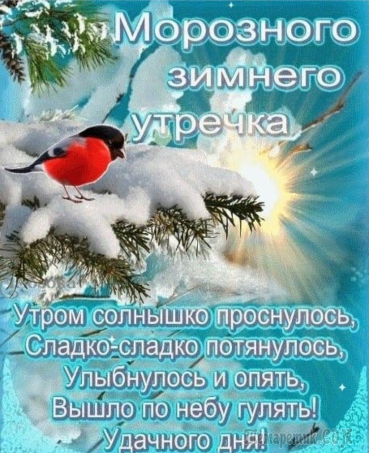 Новогодние открытки с добрым утром