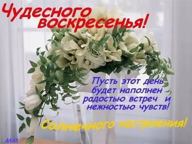 Доброго воскресного утра и отличного настроения