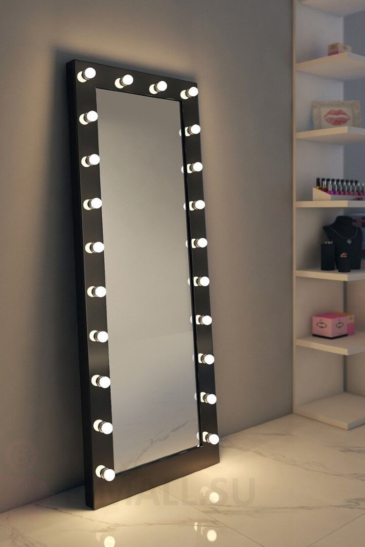 Зеркало с подсветкой напольное
