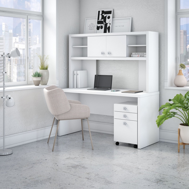 Стол компьютерный Homeoffice (белый, 1200х550х964 мм)
