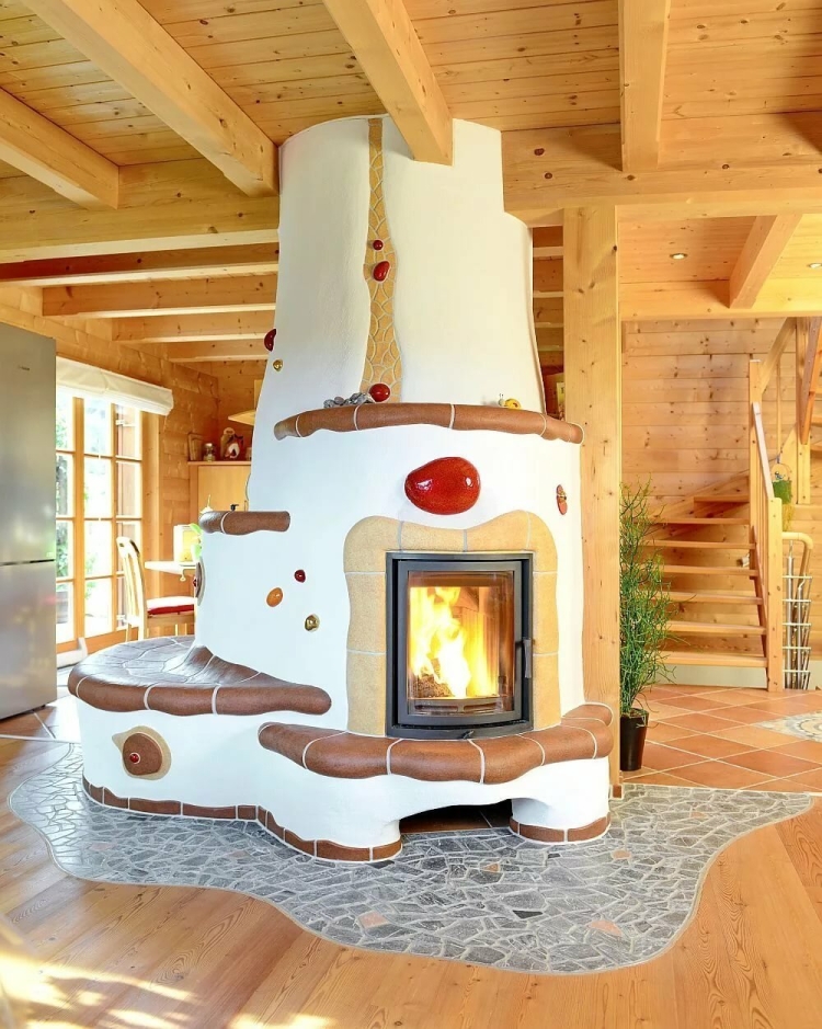 Дом деревянный русская печка
