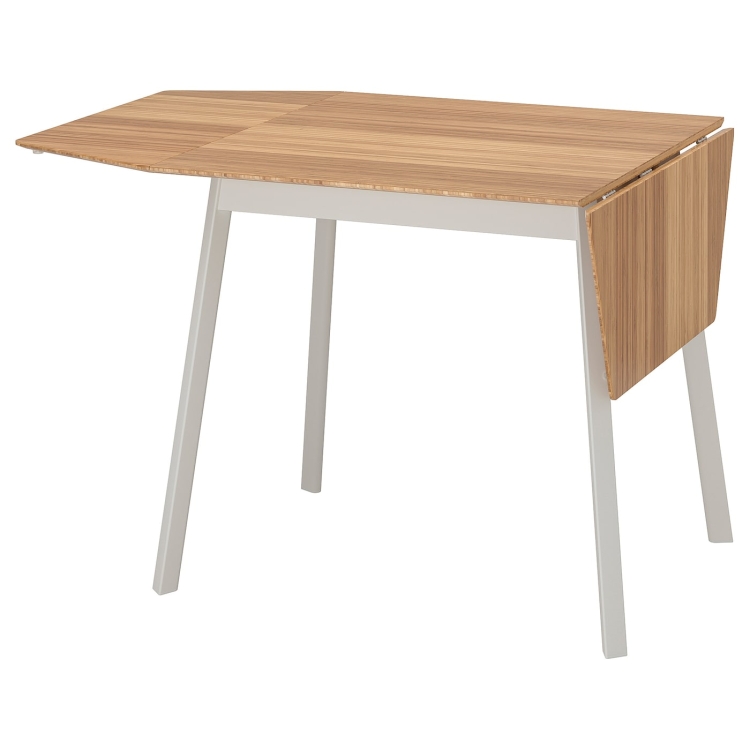 Ikea PS 2012 икеа ПС 2012 стол c откидными полами, бамбук/белый74/106/138x80 см