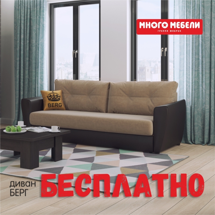 Диван Берг много мебели