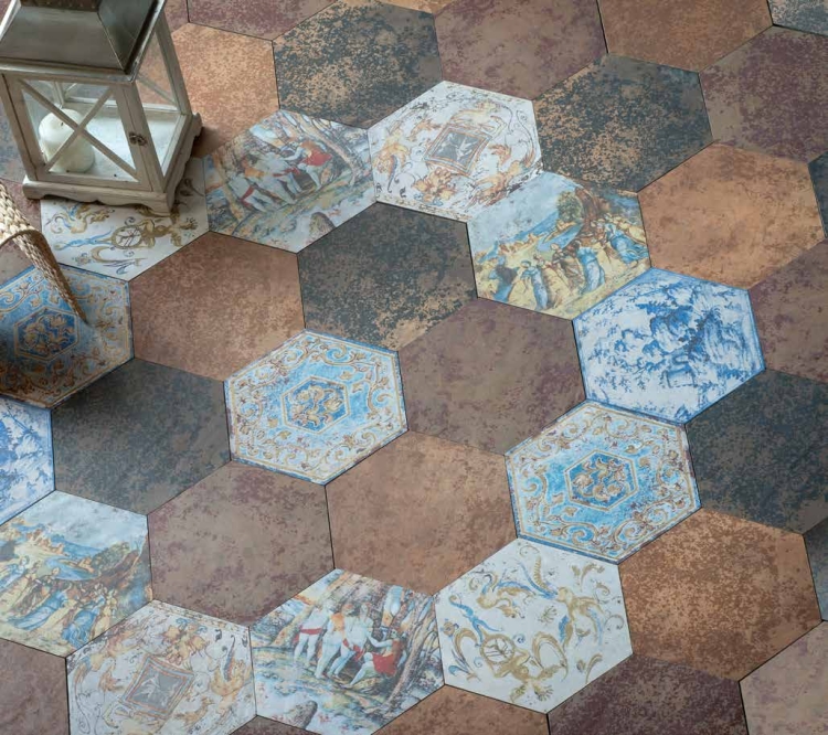 Hexagon плитка пэчворк