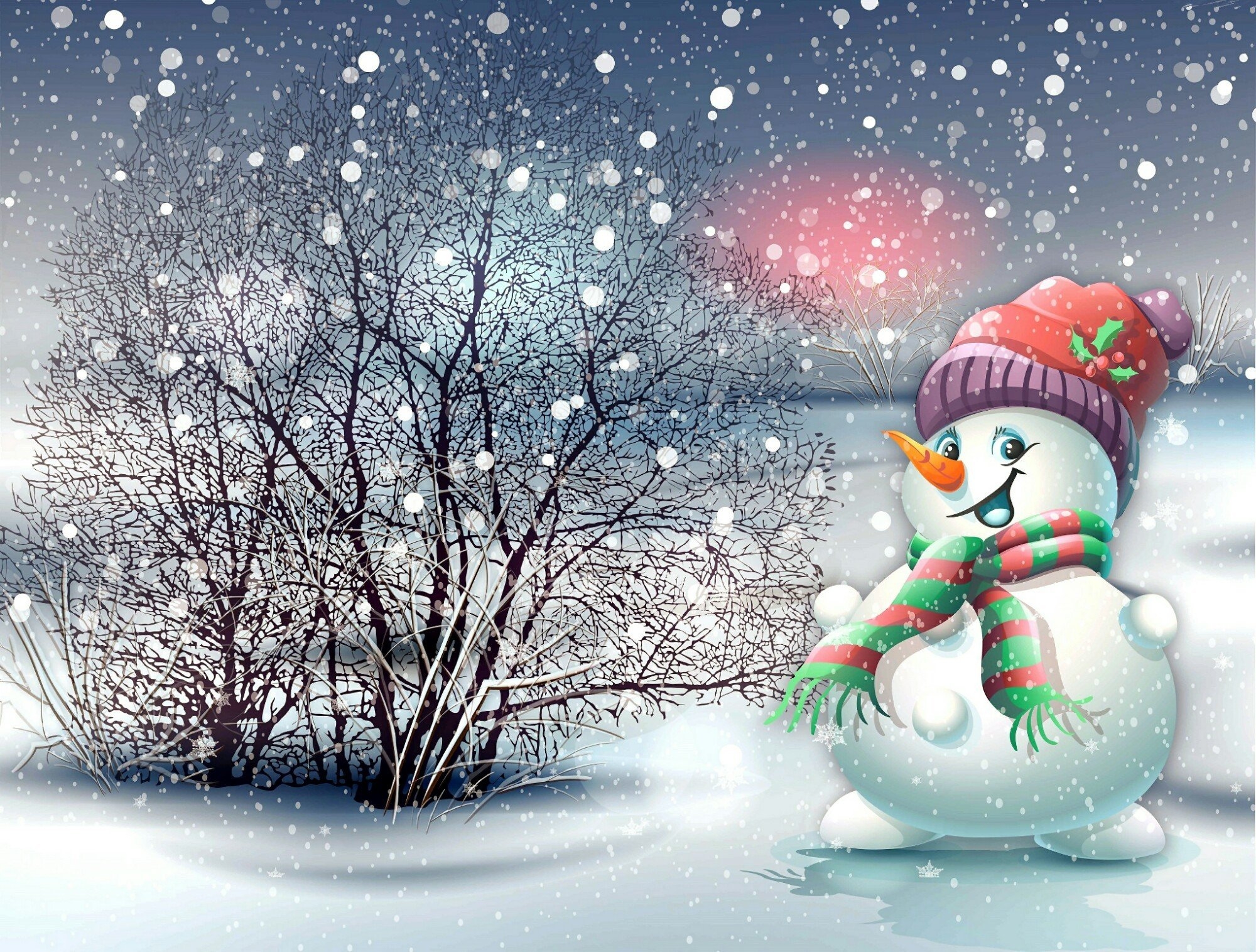 Снежок дружок. Зимние картинки для детей. Открытка "Снеговик". Открытка зимняя. Пейзаж со снеговиком.