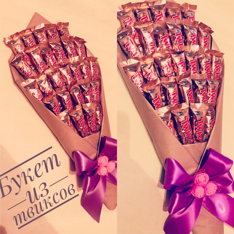 Букет из конфет Твикс