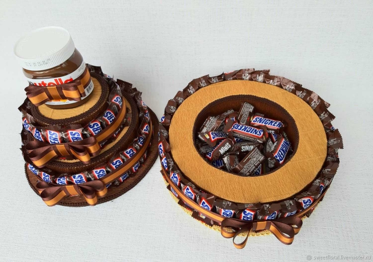 Подарок из конфет