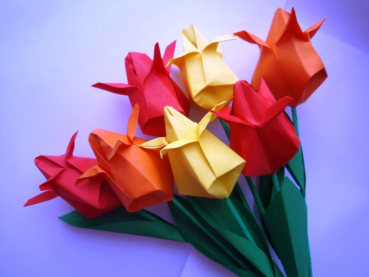 Оригами букет из бумаги своими руками