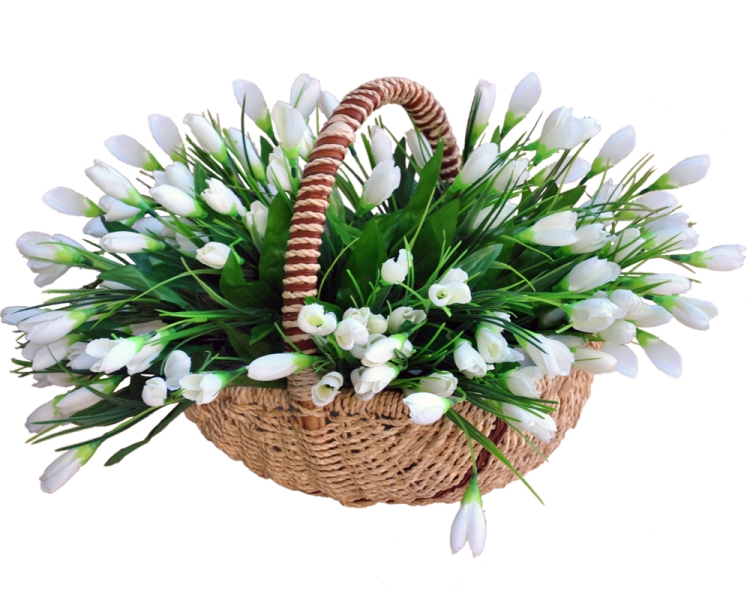 Кор-ина с подснежниками