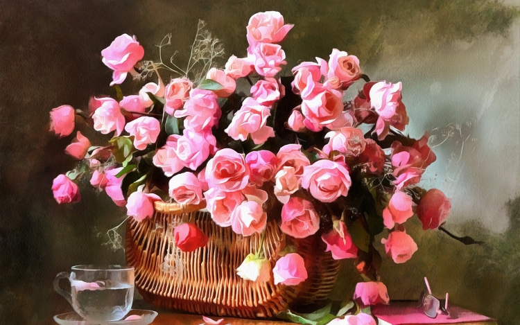 Букет цветов натюрморт