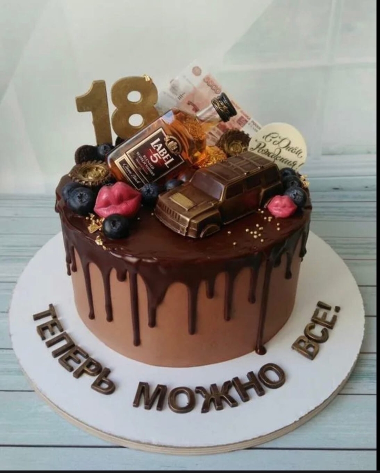 Торт на 18 лет сыну