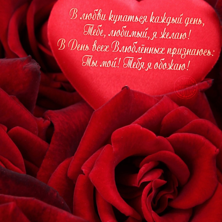 С днём Святого Валентина любимому