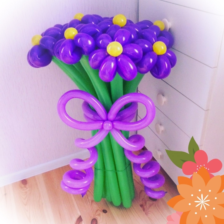 Цветы из шаров