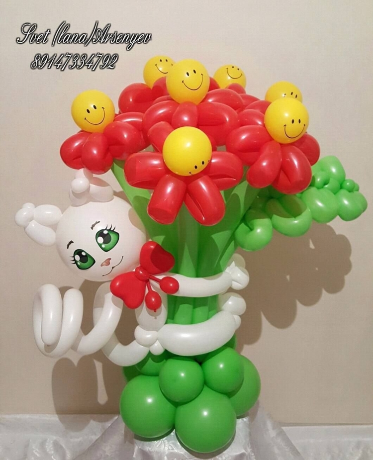 Кошка из воздушных шаров