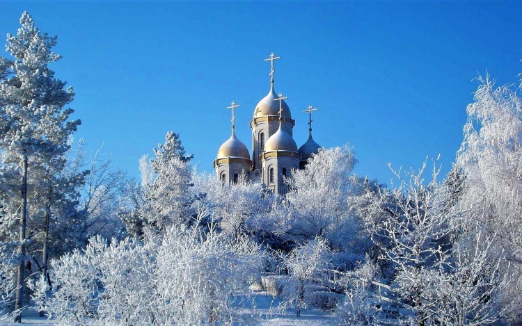 Лобня Церковь зима